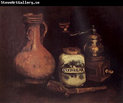 Vincent Van Gogh Still Life with Coffee Mill ,Pipe Case and Jug (nn04)